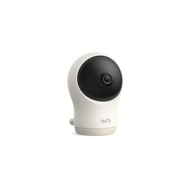 Imagem de Câmera complementar Eufy Baby Monitor C10, resolução HD 2K, zoom 4×, panorâmica de 351° e inclinação de 60°, visão noturna, mudanças de movimento/choro/ruído/temperatura, conversa bidirecional, VOX