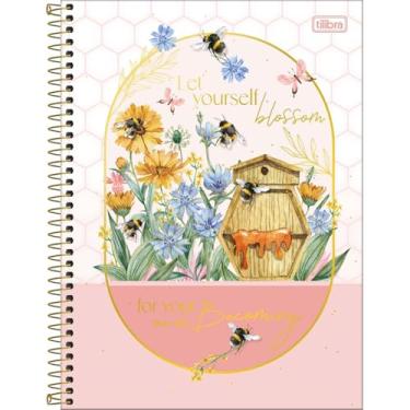 Imagem de Caderno Honey Bee Abelhas Universitário Espiral TILIBRA - 1M 80 Folhas (let Yourself)