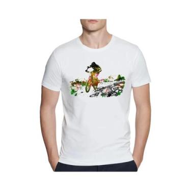 Imagem de Camiseta Masculina De Verão Com Estampa MTB Para Ciclismo Downhill Cas