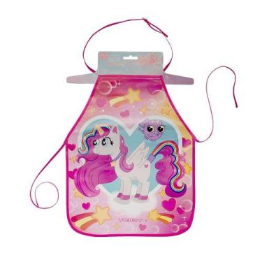Imagem de Avental Escolar Infantil Unicórnio Impermeável 48x39,5cm - Eco