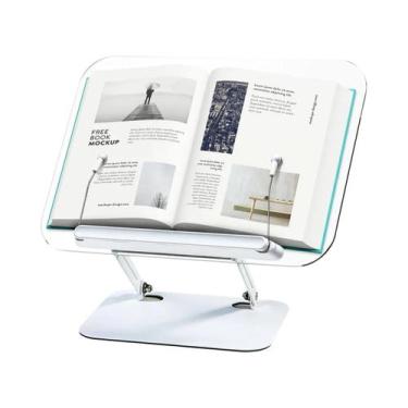 Imagem de Suporte De Leitura Ajustável Com Rotação De 360 Graus, Dobrável, Com C
