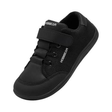 Imagem de Tênis De Malha Para Meninos E Meninas, Calçados Barefoot Com Bico Larg