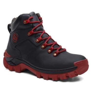 Imagem de Bota Masculina em Couro Premium Adventure Confortável e Segura para Trilhas e Trabalho-Masculino