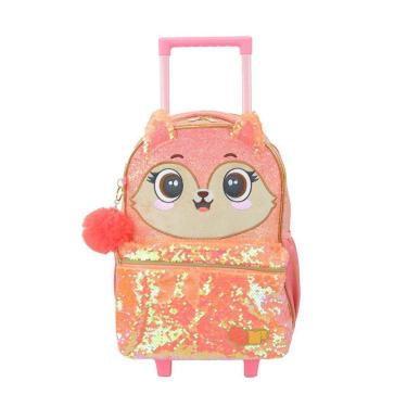Imagem de Mochilete Escolar Infantil Pacific Pack Me Lantejoulas Rosa-Feminino