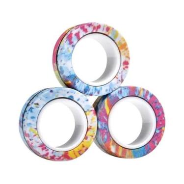 Imagem de Conjunto De Anéis Magnéticos Coloridos Para Adultos 3PCS Brinquedos An