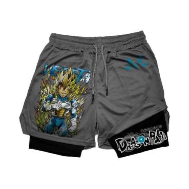 Imagem de Bermudas Masculinas De Verão Respiráveis E Soltas Com Estampa De Drago