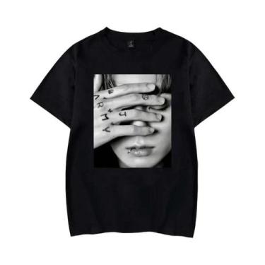 Imagem de Camiseta Vintage Gótica Oversized Com Estampa De Jungkook, Estilo Kpop