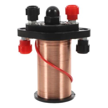 Imagem de MAGICLULU Kit de ciência de eletromagnetismo, conjunto de experimentos de física do ensino médio, aparelho solenoide com bobinas primárias e secundárias, auxílio educacional de ensino para