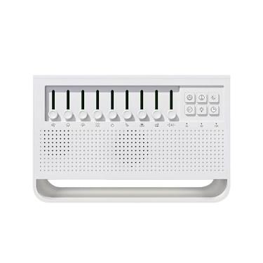 Imagem de Difusor de Aromaterapia com Chama Simulada Umidificador Máquina Ruído Branco BT5 0 Luz Noturna 2 Níveis Brilho Óleo Esse