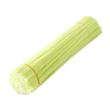 Imagem de Colaxi Kit para fazer flores artesanais com limpadores de cachimbo, decoração para casa, buquê de chenille para projetos de arte e artesanato em sala de, Amarelo Claro