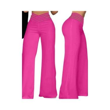 Imagem de Calças Flare De Cintura Alta Para Mulheres Elegantes Para Escritório C