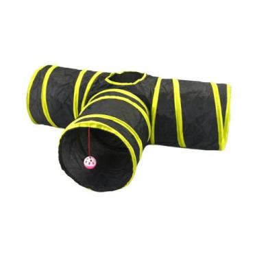 Imagem de Túnel Para Gatos Dobrável E Respirável, Brinquedo De Brincar Interno, 