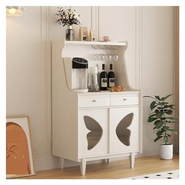 Imagem de KHUTRW3D Aparador de madeira maciça para cozinha, armário, casa, sala de estar, sala de jantar, buffet