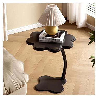 Imagem de Mesa de centro moderna com detalhes criativos, bandeja de flores, mesa lateral superior, mesa de cabeceira para família, sala de jantar ou estar, moderna, base de mesa em forma de borboleta de metal