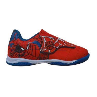 Imagem de Chuteira Futsal Infantil Menino Marvel 4113 Homem Aranha Vermelho-Masculino