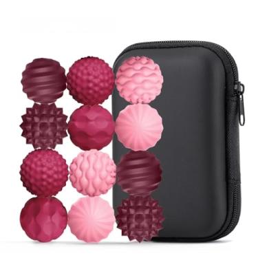 Imagem de Bolas Sensoriais Magnéticas de Silicone – Brinquedo Antiestresse e Calmante para Crianças e Adultos, Ideal para Autismo, Alívio Ansiedade (12 peças - vermelho)