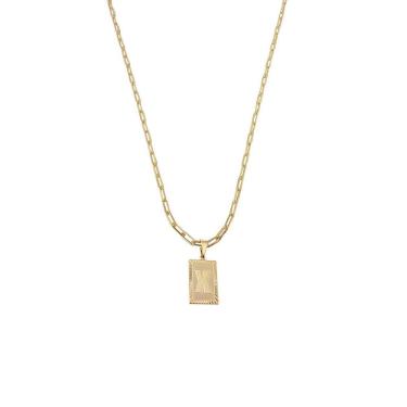 Imagem de Cordão 50Cm Masculino Feminino Pingente Letra X Banhado Ouro