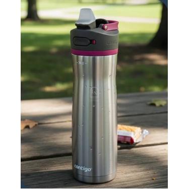 Imagem de Garrafa Térmica Contigo Ashland Chill 2.0 Autospout 709ml Inox Rosa