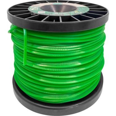 Imagem de Fio de Nylon 3,3 mm x 210 m, Verde Perfil Quadrado, 2 kg, 7635, Ekilon