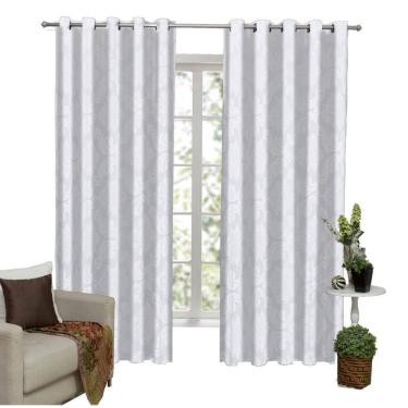 Imagem de Cortina Tecido Jacquard Semi Blackout 2M X 1,80M - Palha