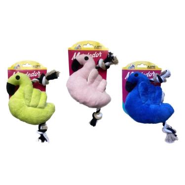Imagem de Mordedor Pet Pelúcia Flamingo Cor Sortida 29 Cm Azpr