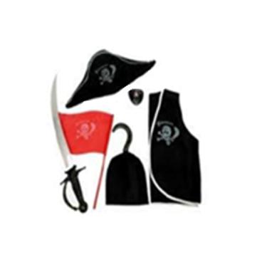 Imagem de Fantasia De Pirata Infantil Com 6 Peças Carnaval Festas