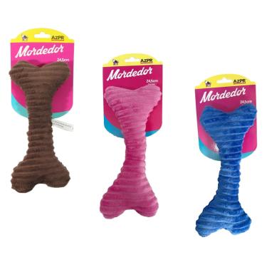 Imagem de Mordedor Pet Pelúcia Ossinho Cor Sortida Azpr