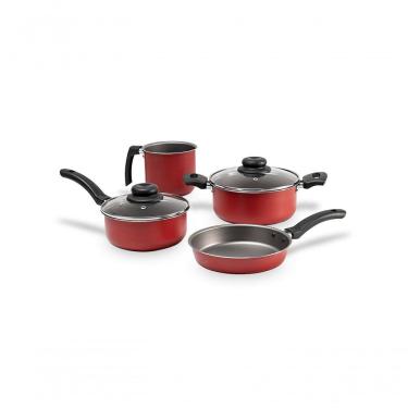 Imagem de Jogo De Panelas Com 4 Peças - Ruby - Brinox Vermelho Brinox