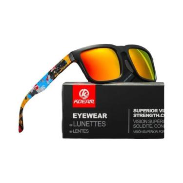 Imagem de Óculos De Sol Polarizados Quadrados Masculinos KDEAM 2022 Para Estilo 