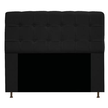 Imagem de Cabeceira195 Cm King Size Com Botonê Suede Preto