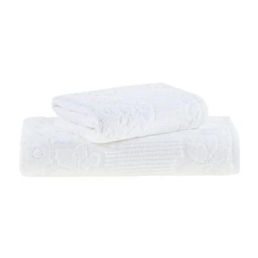 Imagem de Jogo de Toalhas Lollipop Buddemeyer Banho e Rosto 2Pçs, Cinza - 3198