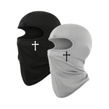 Imagem de Máscara Balaclava Preta De Poliéster Respirável E Que Absorve Umidade,