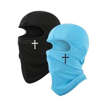 Imagem de Máscara Balaclava Preta De Poliéster Respirável E Que Absorve Umidade,