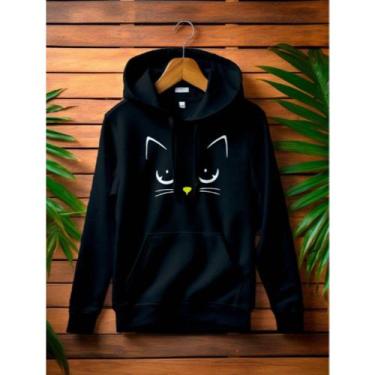 Imagem de Blusa Moletom Gato Gatinho Anime Love MF, Preto, P