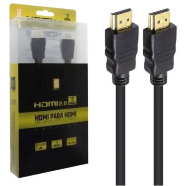 Imagem de Cabo Hdmi 2.0 4K Ultra Hd 3Metros - Mbtech Mb51189