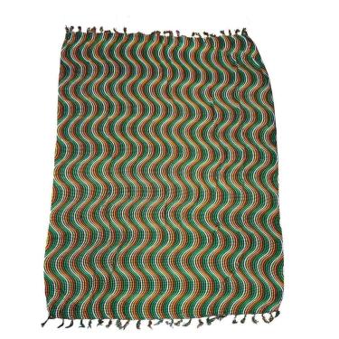 Imagem de Canga De Praia 100% Viscose - Ondas Pontilhadas 1.60Mx1.10M