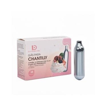 Imagem de Cápsulas de Gás N20 DaysBrasil para Chantilly 10 unidades