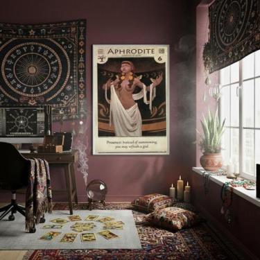Imagem de Quadro Decorativo Mitologia Egípcia Afrodite - 70X50Cm - Quadros On-Li