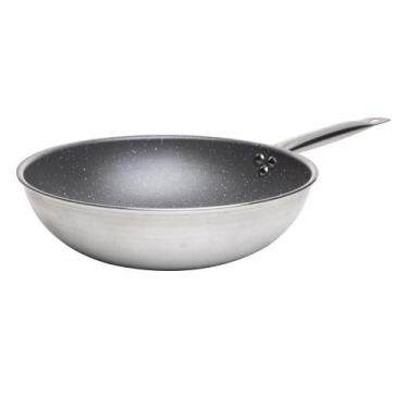 Imagem de Frigideira Wok de Indução Prime Cook 28cm Cinza Antiaderente - Wolff