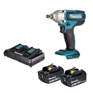 Imagem de Chave Impcto 1/2'' 18V Makita Dtw190Z + 2Bat 3A Carreg 127V