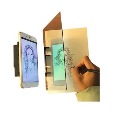 Imagem de Prancheta Óptica Portátil Para Desenho E Cópia Com Tela De Projeção Pa