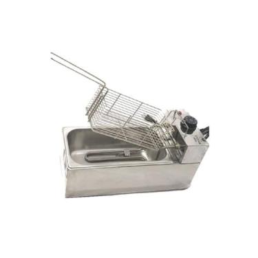 Imagem de Fritadeira Elétrica 1 Cuba Plus Aço Inox 03L 220v 2000W - Stevan Metal