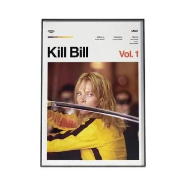 Imagem de Pôster De Lona Vintage Da Série De Filmes Clássicos Pulp Fiction E Kil