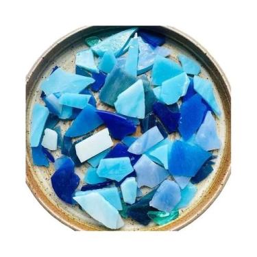 Imagem de 100g De Pastilhas De Mosaico De Vidro Manchado Para DIY, Quebra-Cabeça