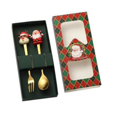 Imagem de Conjunto De Talheres De Natal Em Caixa De Presente 2PCS 4PCS 6PCS Com 