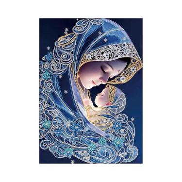 Imagem de Kit De Pintura Em Diamante Com Tema Religioso Para Adultos, Decoração 