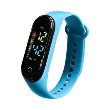 Imagem de Pulseira LED Colorida Para Crianças Com Tela Sensível Ao Toque E Desig