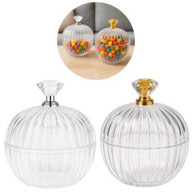 Imagem de Mini Baleiro Transparente Pote com Tampa Festas Decoração - Rio Tijuca