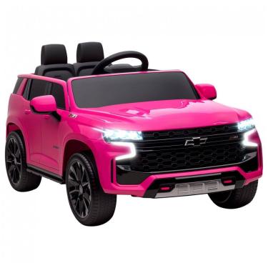 Imagem de Carro Elétrico Infantil Aosom Licensed Chevrolet Tahoe, Bateria 12V 7AH, Controle Remoto para Pais, Luzes LED, Música, Suspensão