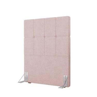 Imagem de Cabeceira Solteiro 90cm Boucle Estofada Design Moderno para Quarto Linea Rosa